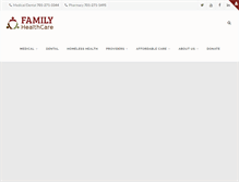 Tablet Screenshot of famhealthcare.org